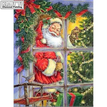 Full Diy Diamond Painting Embroidery Cross Stitch window Santa Claus For Christmas Gift Diamond Mosaic Needlework Art Decoration
Full Diy Diamond Painting Embroidery Cross Stitch window Santa Claus For Christmas Gift Diamond Mosaic Needlework Art Decoration
