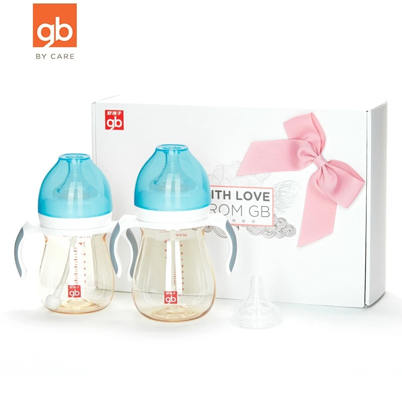 Goodbaby 2PCS Wide Caliber Bottle Baby Infant Learning Training Drinking Milk Water Bottle with Handle Baby Feeding 240/300ml
Goodbaby 2PCS Wide Caliber Bottle Baby Infant Learning Training Drinking Milk Water Bottle with Handle Baby Feeding 240/300ml