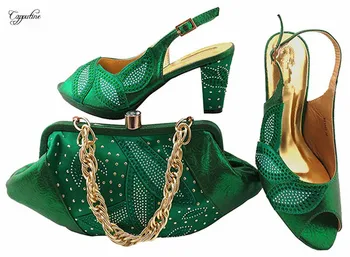 Graceful design lady pump shoes and bag set nice matching for evening dress MM1043 in green
Graceful design lady pump shoes and bag set nice matching for evening dress MM1043 in green