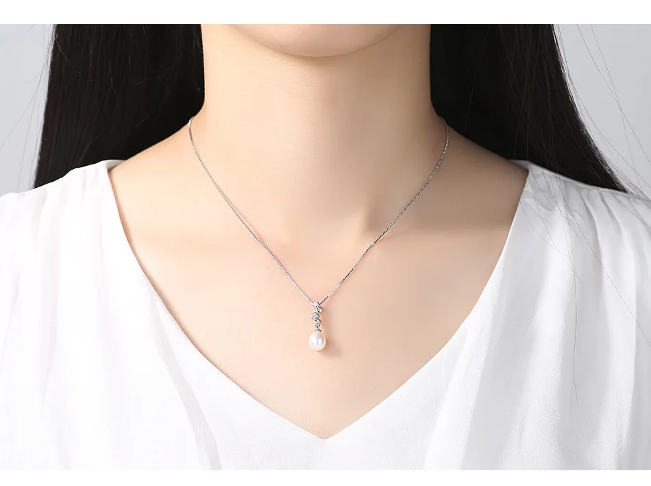 S925 sterling silver necklace female natural freshwater pearl micro-inlaid zircon simple versatile item CLS11
S925 sterling silver necklace female natural freshwater pearl micro-inlaid zircon simple versatile item CLS11