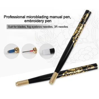 Microblading Tattoo Manual Pen Kit Black 10Pcs Needle Permanent Makeup Eyebrow Lip Eyeliner Embroidery Cross Head Pen Set Supply
Microblading Tattoo Manual Pen Kit Black 10Pcs Needle Permanent Makeup Eyebrow Lip Eyeliner Embroidery Cross Head Pen Set Supply