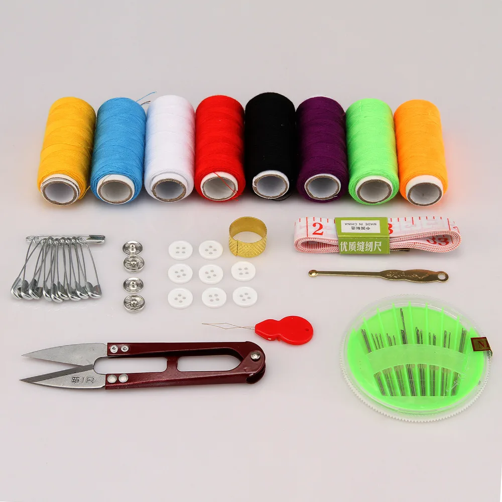 Portable 52pcs Sewing Kits Box Needle Threads Scissor Thimble Home Tools Storage Box DIY Multi-function Colorful Hussif Workbox
Portable 52pcs Sewing Kits Box Needle Threads Scissor Thimble Home Tools Storage Box DIY Multi-function Colorful Hussif Workbox