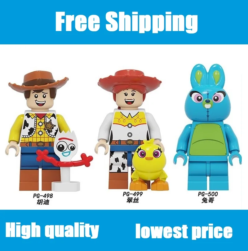 Single Sale Building Blocks Toy Story 4 Rabbit Brother Cartoon Hudi Tracy Ham Pig Model Bricks For Children Toys Gift PG8270
Single Sale Building Blocks Toy Story 4 Rabbit Brother Cartoon Hudi Tracy Ham Pig Model Bricks For Children Toys Gift PG8270