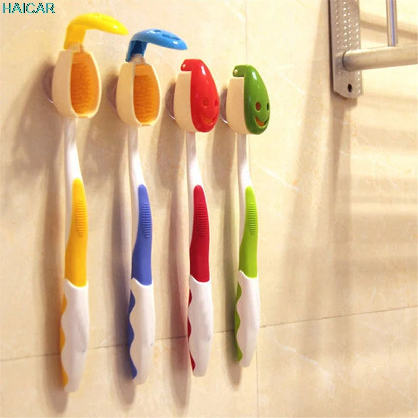 4PCS Creative Bathroom Toothbrush Holder Home Lovely Smiling Face Scientific Sucker Toothbrush Rack Family Set feb20
4PCS Creative Bathroom Toothbrush Holder Home Lovely Smiling Face Scientific Sucker Toothbrush Rack Family Set feb20