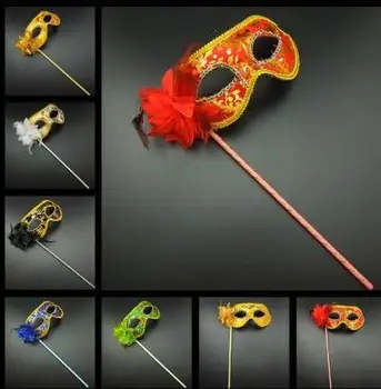 Venetian masquerade fancy dress mask on stick Mardi Gras Costume eyemask printing Halloween Carnival Hand Held Stick party Mask
Venetian masquerade fancy dress mask on stick Mardi Gras Costume eyemask printing Halloween Carnival Hand Held Stick party Mask