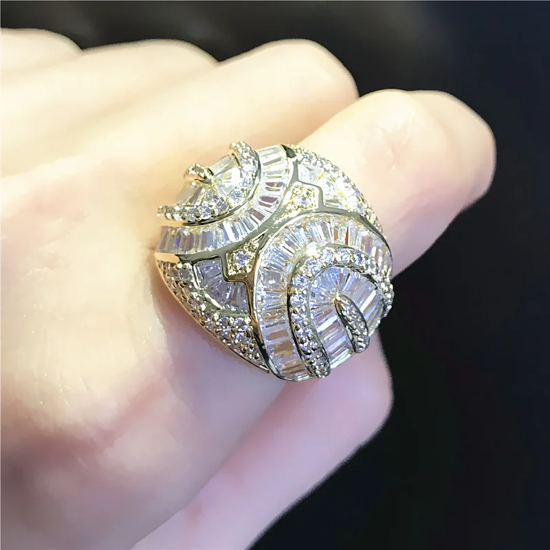 ALooWay Gold-color Plated Half Ball Inlay 174 Grain Shine Zriconia Stone Finger Rings For Women Fashion Jeweley 2017 ALW1294
ALooWay Gold-color Plated Half Ball Inlay 174 Grain Shine Zriconia Stone Finger Rings For Women Fashion Jeweley 2017 ALW1294