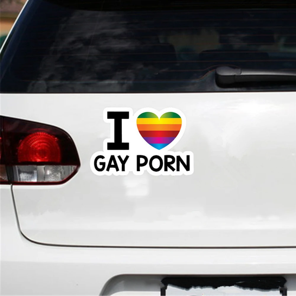 Aliauto индивидуальность Радуга я люблю геев порно наклейка на автомобиль д...