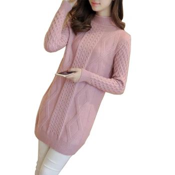 Turtleneck Sweater 2018 Women Thick Knitted Keep Warm Pullover Loose Jumper Large Loose Medium Long Sweater LJ0723
Turtleneck Sweater 2018 Women Thick Knitted Keep Warm Pullover Loose Jumper Large Loose Medium Long Sweater LJ0723
