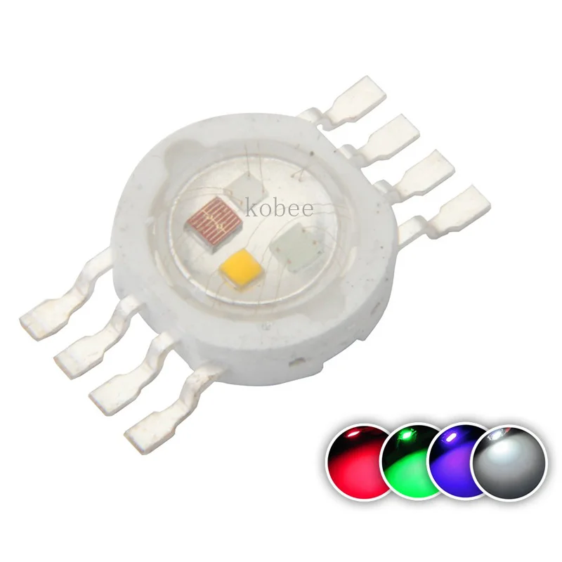 10-100PCS RGBW LED Diode 8pins High Power LED Chip 4W Colorful four core sources DIY molding LED Stage lights beads
10-100PCS RGBW LED Diode 8pins High Power LED Chip 4W Colorful four core sources DIY molding LED Stage lights beads