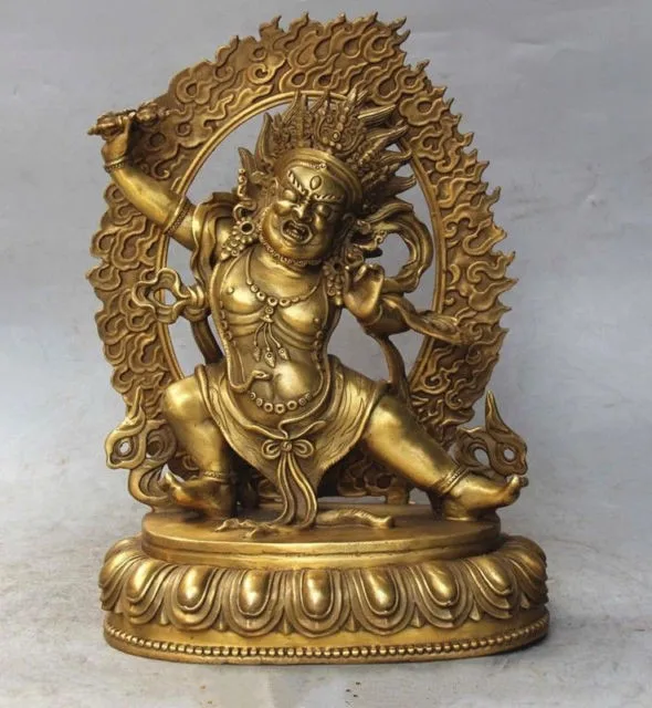 decoration bronze factory Pure Brass Antique Chinese Classical Tibetan Buddhist Vajrapani (Chana Dorje) buddha Statue
decoration bronze factory Pure Brass Antique Chinese Classical Tibetan Buddhist Vajrapani (Chana Dorje) buddha Statue