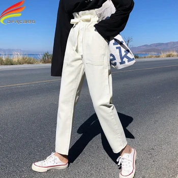 High Elastic Waist Denim Jeans Woman 2019 Spring Summer New Pockets Streetwear Full Length Denim Pants Blue Black Beige Jeans
High Elastic Waist Denim Jeans Woman 2019 Spring Summer New Pockets Streetwear Full Length Denim Pants Blue Black Beige Jeans
