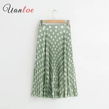 2019 New Fashion Wave Point Printed Skirts Women's High Waist Pleated Solid Color Half Length Elastic Skirt Promotions Lady
2019 New Fashion Wave Point Printed Skirts Women's High Waist Pleated Solid Color Half Length Elastic Skirt Promotions Lady