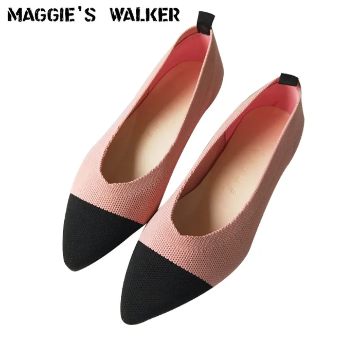 Maggie's Walker Women Fashion Pointed-toe Knitted Casual Shoes Mixed-color Round-toe Shallow-mouth Casual Flats Size 35~40
Maggie's Walker Women Fashion Pointed-toe Knitted Casual Shoes Mixed-color Round-toe Shallow-mouth Casual Flats Size 35~40