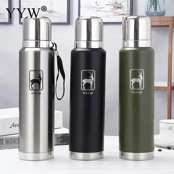 850/1100ml Russian Outdoor Thermos Termos Bottle Stainless Steel Portable Large Capacity Insulated Cup Vacuum Thermos Flask
850/1100ml Russian Outdoor Thermos Termos Bottle Stainless Steel Portable Large Capacity Insulated Cup Vacuum Thermos Flask