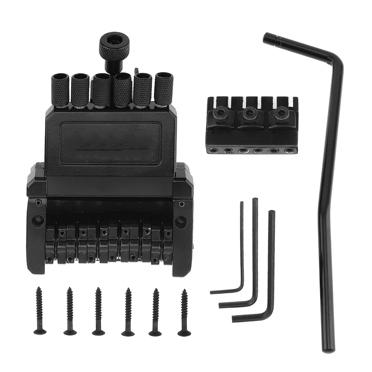 6 String Excellent Durability Roller Saddle Tremolo Bridge Tailpiece Accessories for Headless Electric Guitar Part Replacement
6 String Excellent Durability Roller Saddle Tremolo Bridge Tailpiece Accessories for Headless Electric Guitar Part Replacement