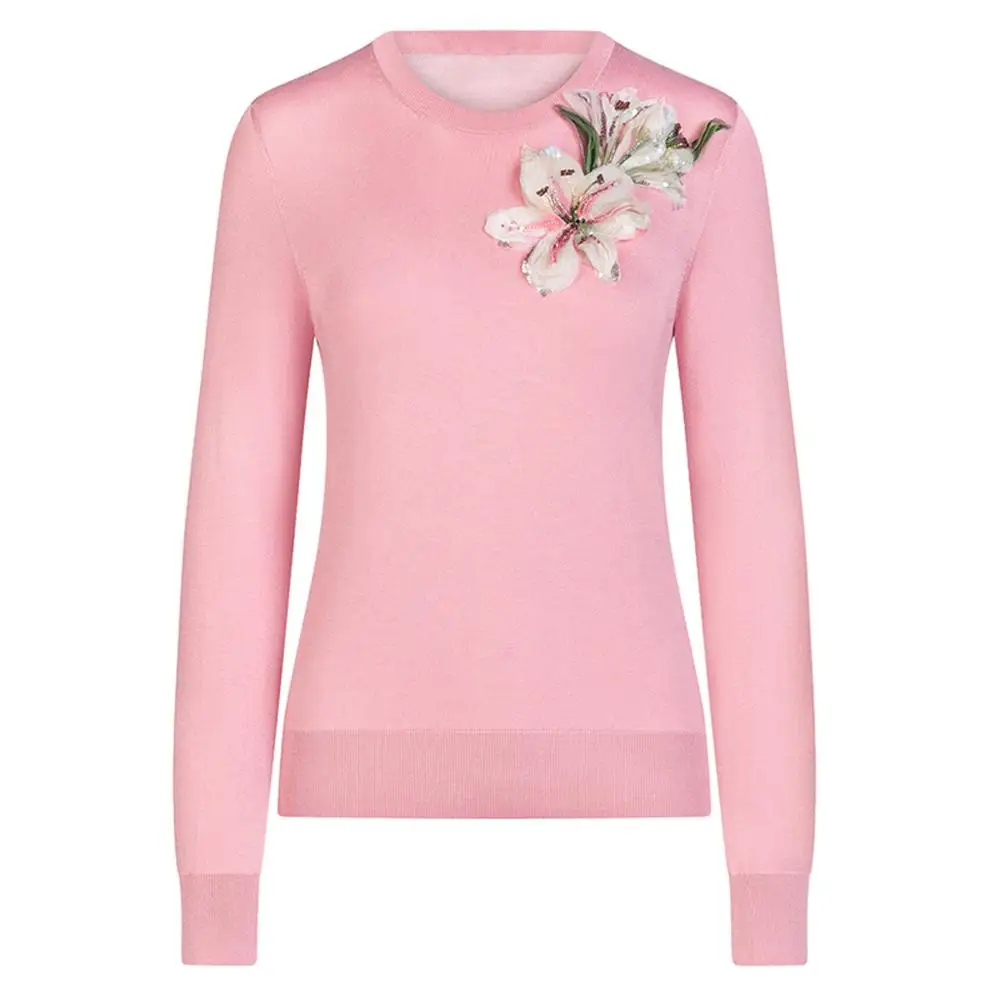 Red RoosaRosee Designer Runway Women's Pullovers Sweaters Long Sleeve Floral Applique Beads Thin Short Sweater Ladies Autumn Top
Red RoosaRosee Designer Runway Women's Pullovers Sweaters Long Sleeve Floral Applique Beads Thin Short Sweater Ladies Autumn Top