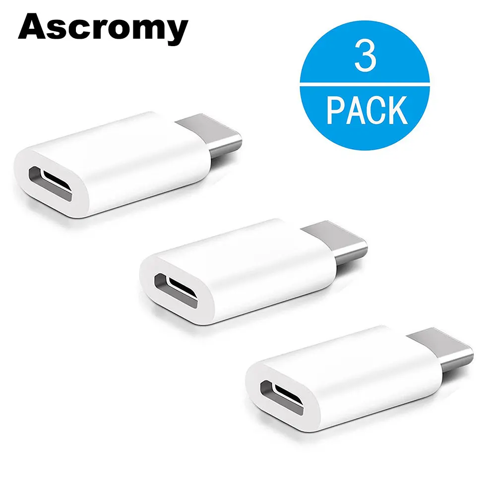 Ascromy 3PCS Type C Adapter Micro USB to USB C Charging Cable For MacBook Xiaomi mi a1 Oneplus 5T Honor 9 Samsung galaxy S8 Plus
Ascromy 3PCS Type C Adapter Micro USB to USB C Charging Cable For MacBook Xiaomi mi a1 Oneplus 5T Honor 9 Samsung galaxy S8 Plus