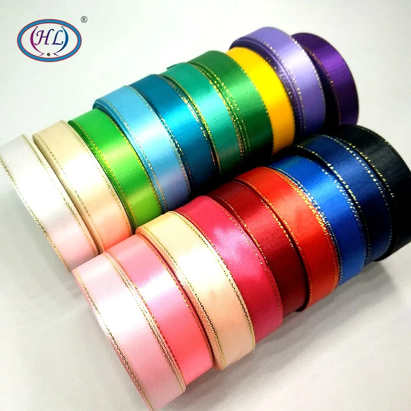 HL 20MM 10 meters/22 meters Gold Edge Satin Ribbons Christmas Wedding Party Decorations DIY Crafts Bow Gift Card Wrap Tape R017
HL 20MM 10 meters/22 meters Gold Edge Satin Ribbons Christmas Wedding Party Decorations DIY Crafts Bow Gift Card Wrap Tape R017