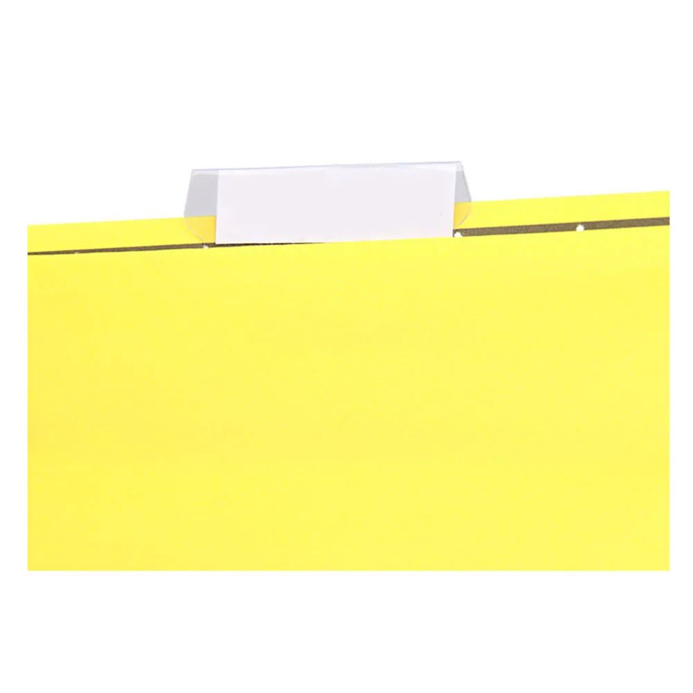 100Pcs Professional Transparent Crafts PVC Smooth Bendable Film Durable Convenient Label Office Hanging File Index
100Pcs Professional Transparent Crafts PVC Smooth Bendable Film Durable Convenient Label Office Hanging File Index
