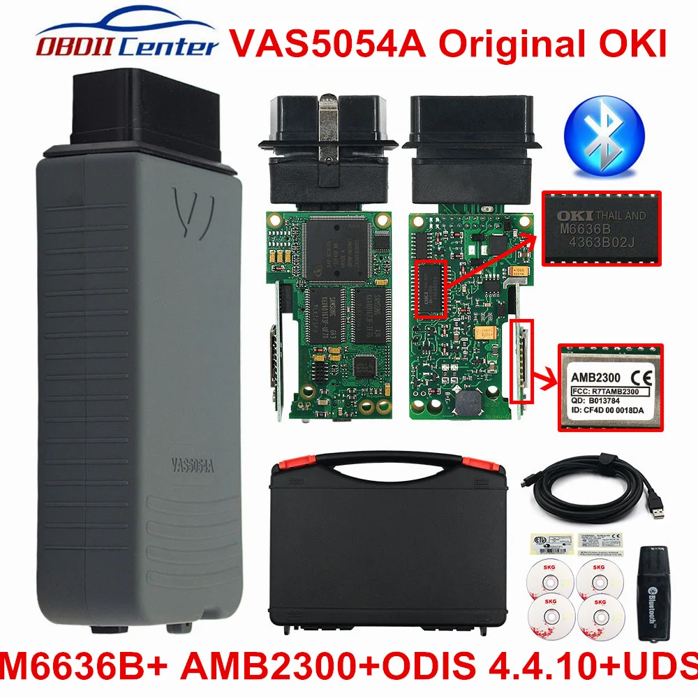 Bluetooth VAS5054A OKI оригинальный полный чип ODIS V5.1.3 V4.4.3 автомобильный диагностический