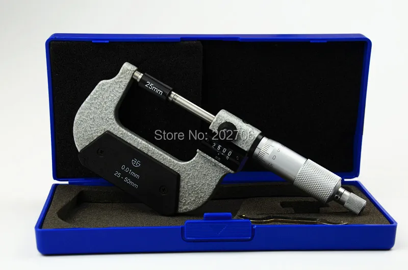 Top quality XIBEI brand 25-50mm* 0.01mm read digital counter micrometer out with | Инструменты