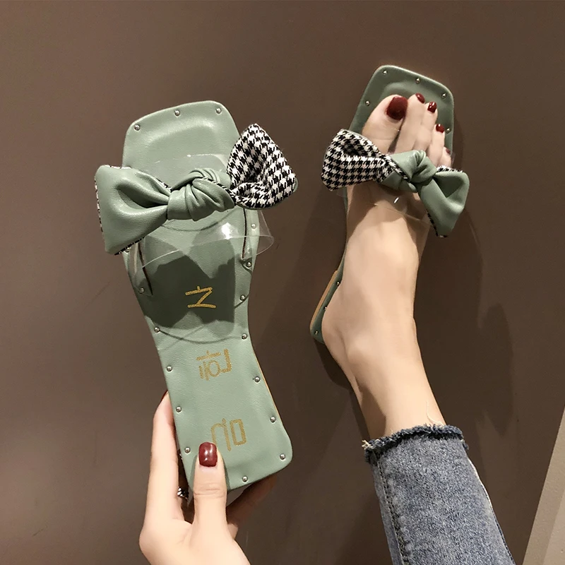 Summer Women Slippers Female Transparent Flat Heel Bow knot Casual Sandals Open Toe Leather Plus Size Slides Beach Shoes Woman
Summer Women Slippers Female Transparent Flat Heel Bow knot Casual Sandals Open Toe Leather Plus Size Slides Beach Shoes Woman