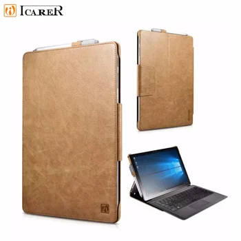 Tablet Case for Surface Pro 4 Genuine Leather Cover Case for Microsoft Surface Pro4 Ultra Slim Flip Back Stand Holder icarer
Tablet Case for Surface Pro 4 Genuine Leather Cover Case for Microsoft Surface Pro4 Ultra Slim Flip Back Stand Holder icarer