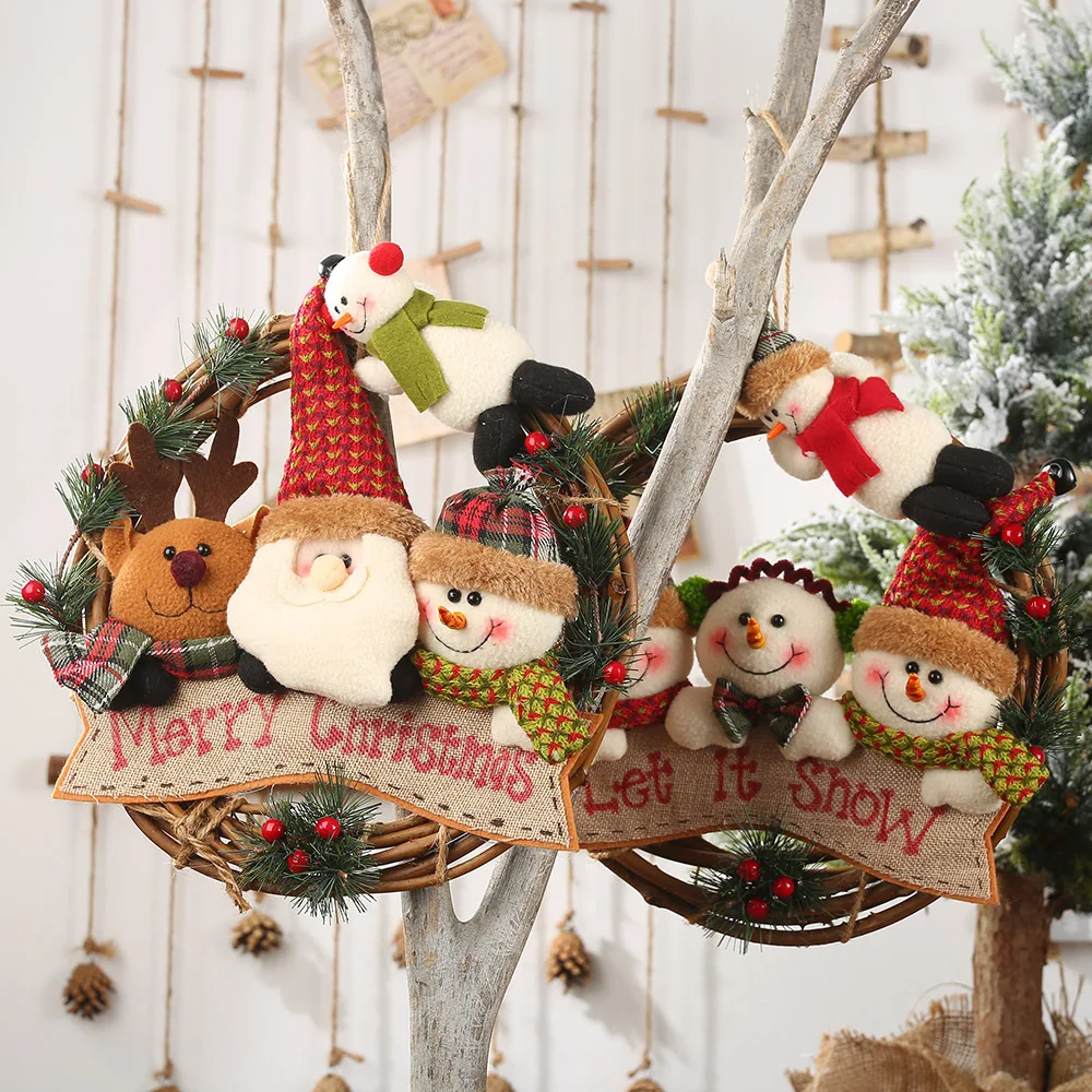 Merry Christmas Letter Wreath Doll Hanging Garlands Ornaments Christmas Decorations for Home Noel Navidad Crafts New Year Decor
Merry Christmas Letter Wreath Doll Hanging Garlands Ornaments Christmas Decorations for Home Noel Navidad Crafts New Year Decor