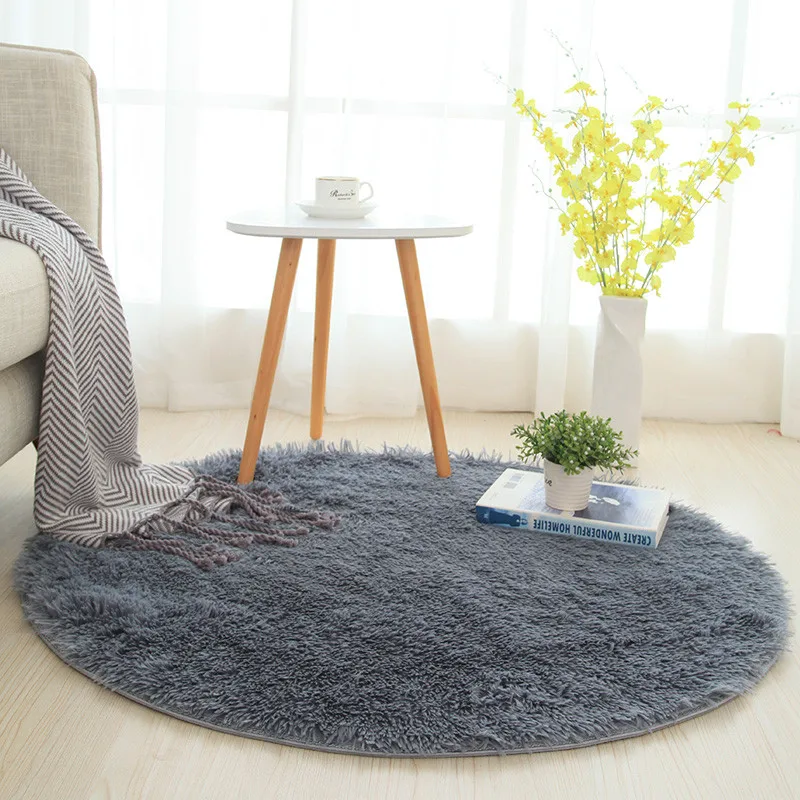 Round carpet Living room coffee table mat bedroom bedside blanket silk solid color carpet long hair rug round bedroom study mat
Round carpet Living room coffee table mat bedroom bedside blanket silk solid color carpet long hair rug round bedroom study mat
