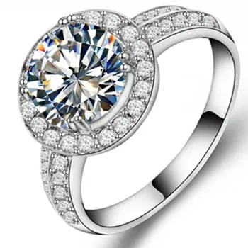 THREEMAN Certificate Moissanite Ring Positive 2Ct Excellent Round Solid White Gold 585 Guarantee Engagement Jewelry Ring
THREEMAN Certificate Moissanite Ring Positive 2Ct Excellent Round Solid White Gold 585 Guarantee Engagement Jewelry Ring