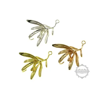 25x30MM Silver Rose Gold Raw Brass Tone Olive Tree Branch for Half Hole Beads DIY Pendant Charm Supplies 1800357
25x30MM Silver Rose Gold Raw Brass Tone Olive Tree Branch for Half Hole Beads DIY Pendant Charm Supplies 1800357