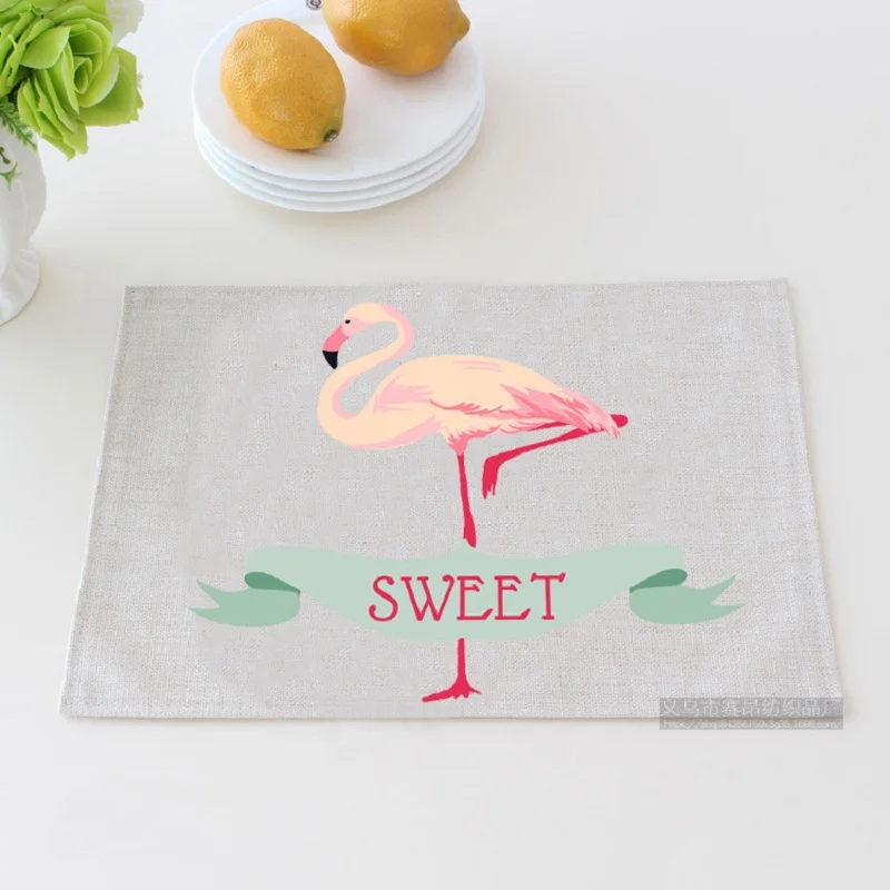 Creative Flamingo Cartoon Placemat Coasters Tableware Mat Cloth Heat-Insulated Table Mat Kitchen Pot Plate Dishes Bowl Cup Pad
Creative Flamingo Cartoon Placemat Coasters Tableware Mat Cloth Heat-Insulated Table Mat Kitchen Pot Plate Dishes Bowl Cup Pad