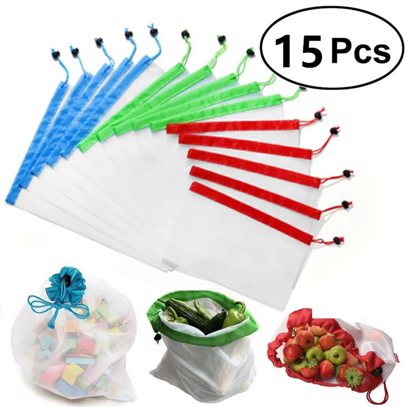 15Pcs Reusable Produce Bags Cotton Vegetable Bags Mesh Bags With Drawstring Home Storage Kitchen Fruit And Vegetable ecologico
15Pcs Reusable Produce Bags Cotton Vegetable Bags Mesh Bags With Drawstring Home Storage Kitchen Fruit And Vegetable ecologico