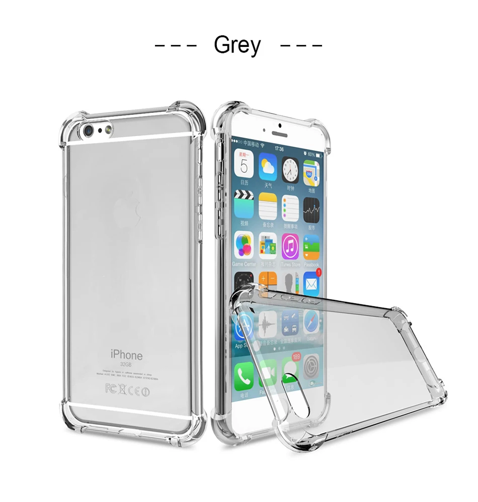 FLOVEME Phone Cases For iPhone 7 6s 6 Plus Clear Soft TPU Slim Shockproof Transparent Phone Cover For iPhone 6 6s 7 X Case Coque 10