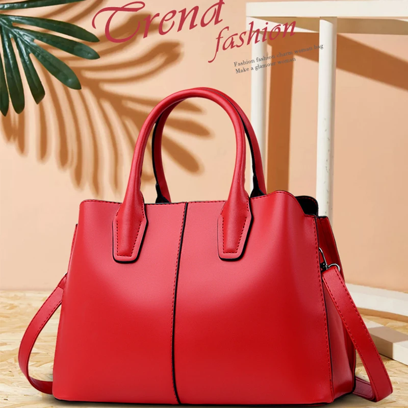 Waterproof Women's Evening Bag PU Leather Handbag Three-layer Large Capacity Middle-aged Casual Tote Shoulder Bags
Waterproof Women's Evening Bag PU Leather Handbag Three-layer Large Capacity Middle-aged Casual Tote Shoulder Bags