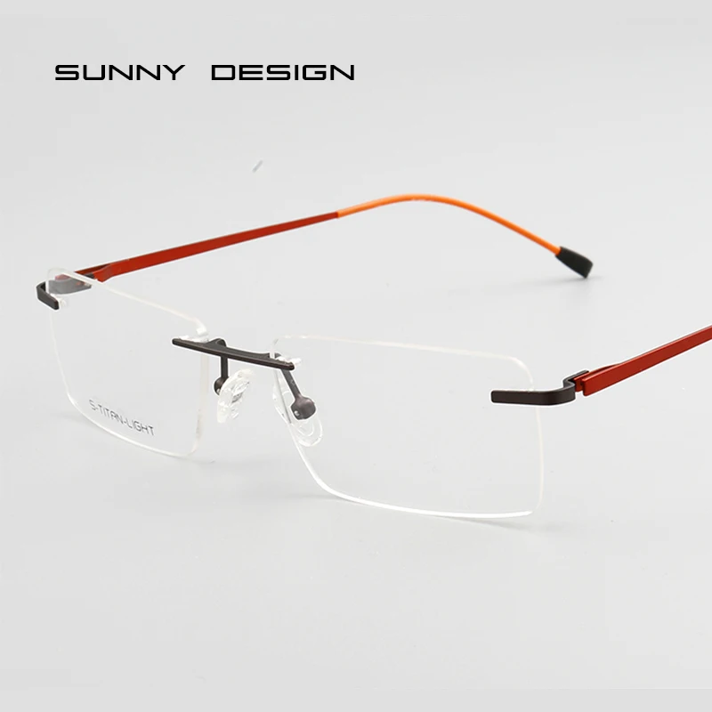 SUNNY spot wholesale new Men Style Rimless Eye Glasses Fashion Square Men's Eyeglasses Stainless steel Optical
SUNNY spot wholesale new Men Style Rimless Eye Glasses Fashion Square Men's Eyeglasses Stainless steel Optical