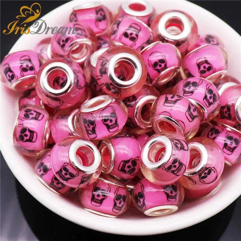 20Pcs Cute Skull Large Hole Plastic Resin European Beads fit Pandora Bracelet Chain Boho Necklace for Jewelry Making Accessories
20Pcs Cute Skull Large Hole Plastic Resin European Beads fit Pandora Bracelet Chain Boho Necklace for Jewelry Making Accessories