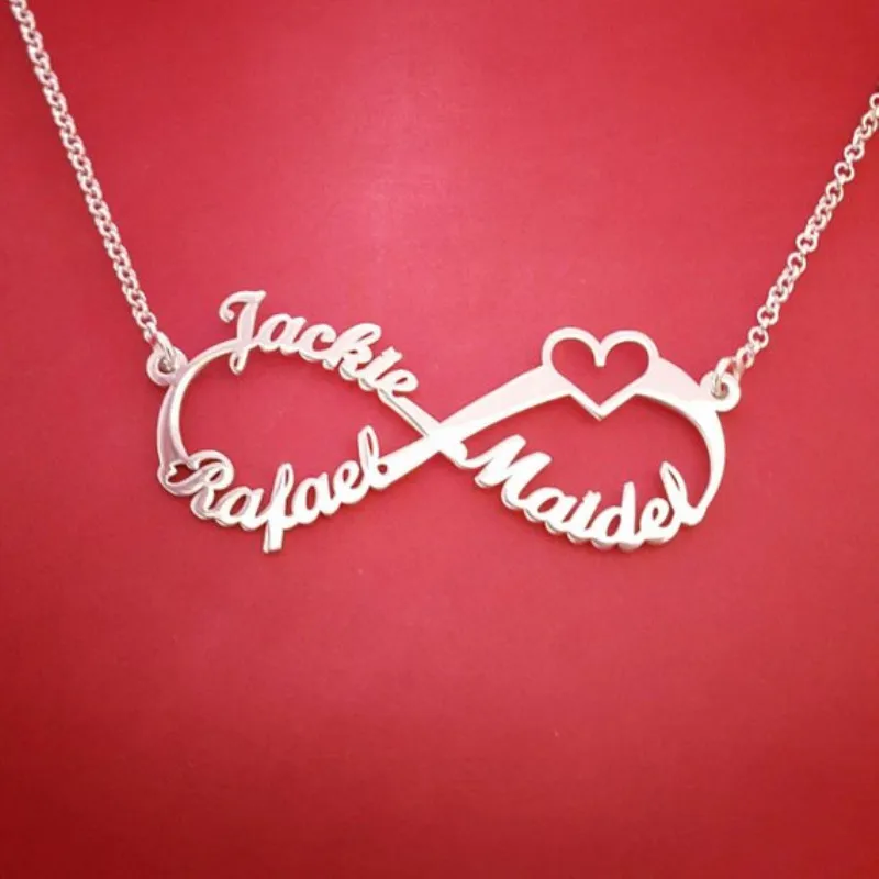8 Style Shape Custom Name Eternity Couple Family Gift Personalized Heart Infinity Nameplate Pendant Necklace Stainless Steel
8 Style Shape Custom Name Eternity Couple Family Gift Personalized Heart Infinity Nameplate Pendant Necklace Stainless Steel