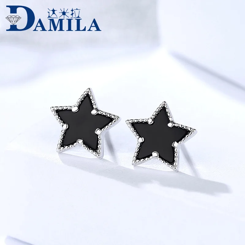 Black star earrings silver 925 with Cubic Zironia stone Star earrings for women S925 sterling silver jewelry accessories earing
Black star earrings silver 925 with Cubic Zironia stone Star earrings for women S925 sterling silver jewelry accessories earing