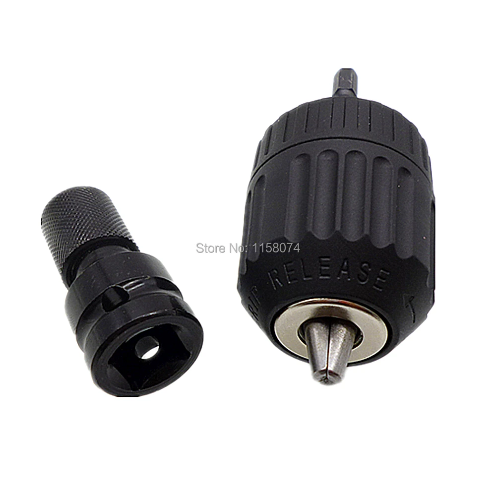 1/4" Hex To 3/8" Keyless Chuck Driver Hex Shank Screwdriver Drill Bit Converter With 1/2" Sq. Drive To 1/4" Hex Shank Converter
1/4" Hex To 3/8" Keyless Chuck Driver Hex Shank Screwdriver Drill Bit Converter With 1/2" Sq. Drive To 1/4" Hex Shank Converter