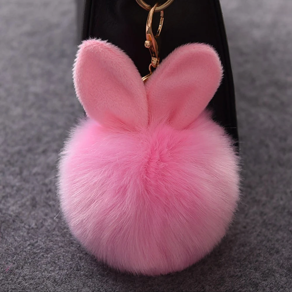 Cute Bunny Ear Design Fluffy Fur Ball Keychain Artificial Rabbit Fur Key Chains Cover Women Pompom Car Handbag Keyring Jewelry
Cute Bunny Ear Design Fluffy Fur Ball Keychain Artificial Rabbit Fur Key Chains Cover Women Pompom Car Handbag Keyring Jewelry
