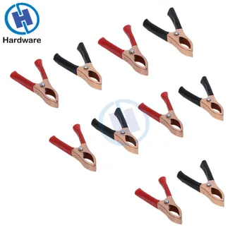 10Pcs X 75mm 30A Crocodile Alligator Car Battery Insulated Clips Clamps Red + Black
10Pcs X 75mm 30A Crocodile Alligator Car Battery Insulated Clips Clamps Red + Black
