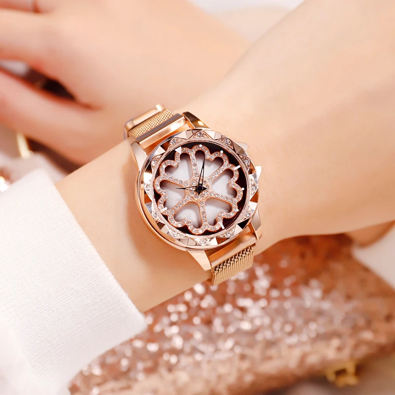 Mdnen мода сплав женские часы магнит ремешок для часов и haedlex famle наручные женщин |