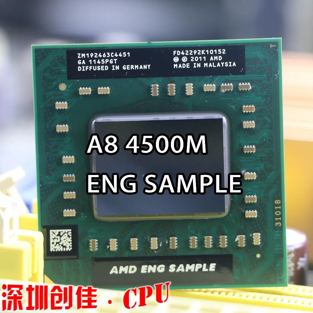 AMD A8 4500M Eng sample laptop CPU Quad Core A8-4500M 1.9G A8-Series Notebook similar a10 4600m a10-4600m 5500m es
AMD A8 4500M Eng sample laptop CPU Quad Core A8-4500M 1.9G A8-Series Notebook similar a10 4600m a10-4600m 5500m es