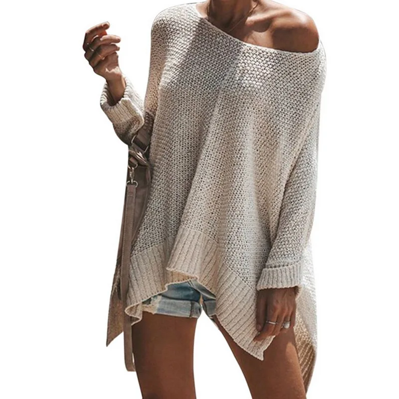 CALOFE свитер карамельного цвета для женщин повседневный свободный уличная одежда