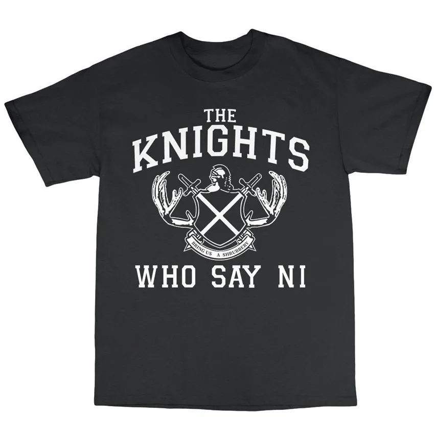 Knights That Say Ni T Shirt 100% Cotton Monty Python And The Holy Grail Funny Harajuku New Unisex Funny Tops Free Shipping
Knights That Say Ni T Shirt 100% Cotton Monty Python And The Holy Grail Funny Harajuku New Unisex Funny Tops Free Shipping