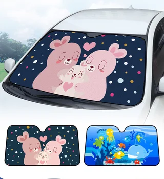 SHEATE Cartoon windshield folding sun shade Block sunshade cover Front window foil Solar UV protect for CAR SUV 130*70,140*75
SHEATE Cartoon windshield folding sun shade Block sunshade cover Front window foil Solar UV protect for CAR SUV 130*70,140*75