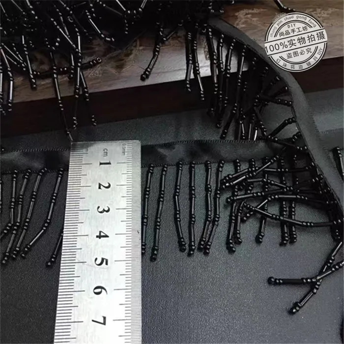2Yards/Lot High Grade Handcraft Black Lace Ribbon Sewing Trim Tassel Beads Lace Collar Fabric DIY Skirt Decorative Accessories
2Yards/Lot High Grade Handcraft Black Lace Ribbon Sewing Trim Tassel Beads Lace Collar Fabric DIY Skirt Decorative Accessories