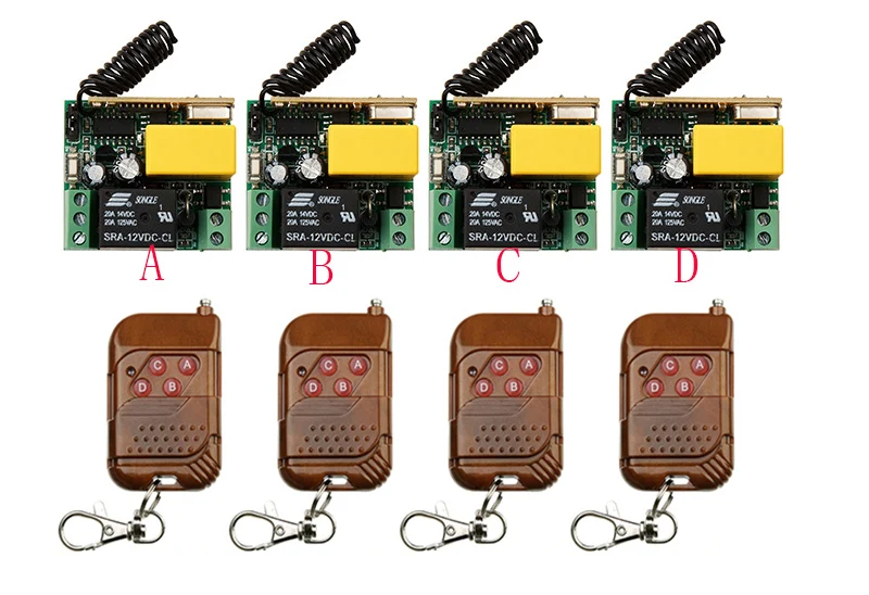 AC220V 1CH 10A RF Wireless Remote Control Switch System transmitter & receiver relay Receiver Smart Home Switch/lamp/ window
AC220V 1CH 10A RF Wireless Remote Control Switch System transmitter & receiver relay Receiver Smart Home Switch/lamp/ window