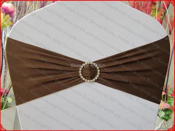 Chocolate Brown Single Layer Spandex/Lycra/Expand BandS/Chair Covers With Round Diamond Buckle For Wedding Banquet Decoration
Chocolate Brown Single Layer Spandex/Lycra/Expand BandS/Chair Covers With Round Diamond Buckle For Wedding Banquet Decoration